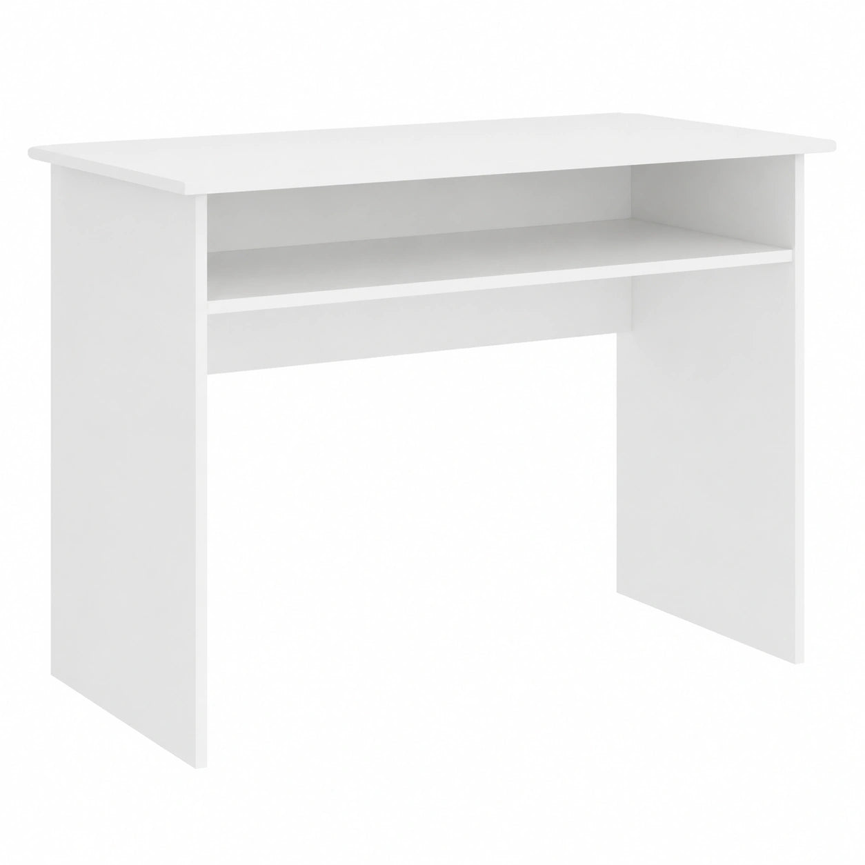 Scrivania Moderna in Legno Multistrato Bianco 90x50x74 cm