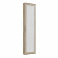 Armadio Stretto con Specchio, Rovere Sonoma, per Ingresso e Corridoio, 50x35x180 cm