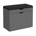 Scarpiera da Ingresso Vicco Schufy Antracite con Seduta Imbottita, 2 Scomparti, 60x51 cm