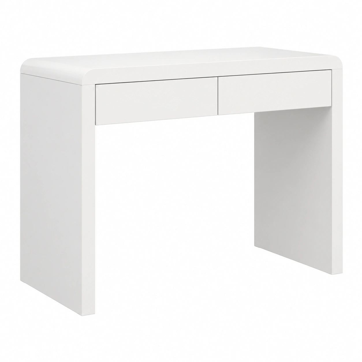 Tavolo da Trucco Bianco Moderna con Cassetti Doppi per Camera da Letto 60x50x75CM