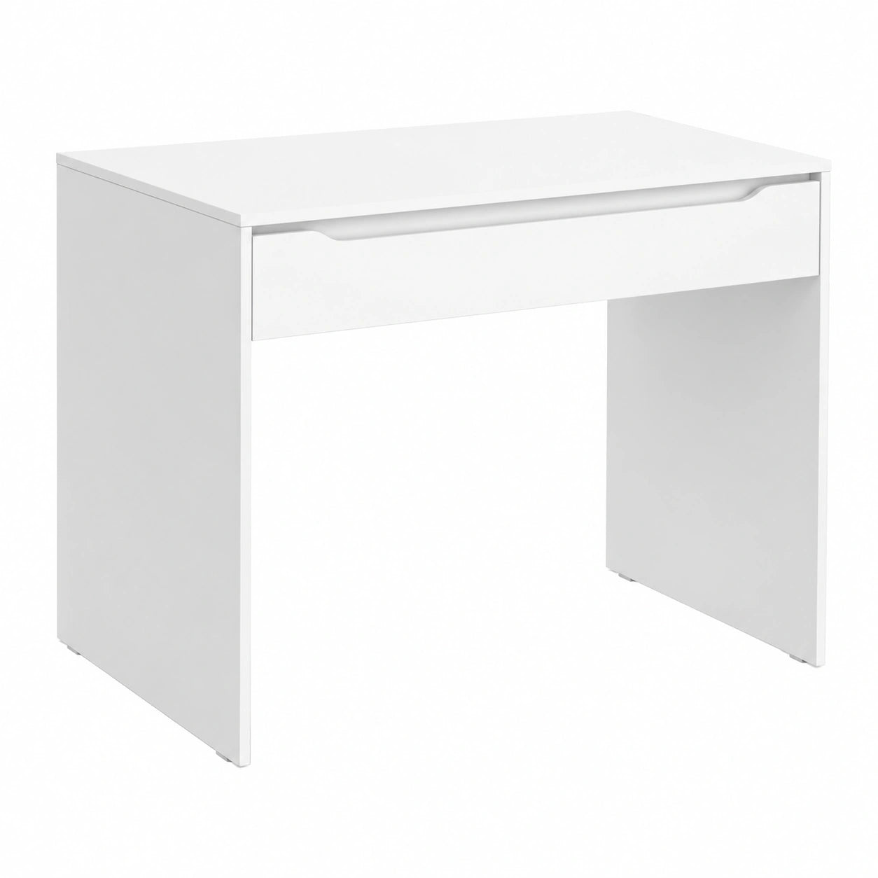 Scrivania Moderna Ruben in Bianco 100x65 cm, Compatibile con Serie Ruben