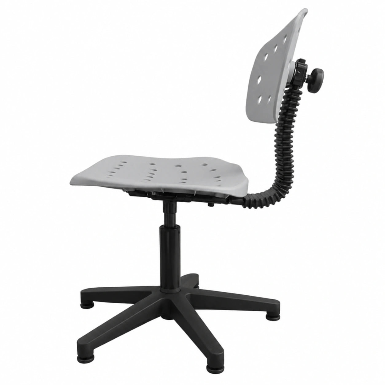 FITEX Sedia Ergonomica DIAMOND in Polipropilene Rinforzato con Piedini Antiscivolo, Ideale per Ufficio e Studio - Prodotto in Italia - Colore Grigio