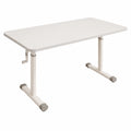 Scrivania Compatibile Regolabile in Altezza, 80x50cm, Bianco, Ideale per Ufficio
