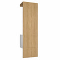 Set Ingresso Carlton con Appendiabiti e Ripiani, Bianco e Rovere