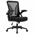 Sedia Ergonomica da Ufficio Milacyee con Supporto Lombare e Braccioli Regolabili, Rete Traspirante, Altezza Regolabile e Ruote Girevoli, Colore Nero