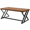 Scrivania in legno di pino per ufficio, struttura in metallo robusta, tavolo moderno per studio e lavoro (3XL)