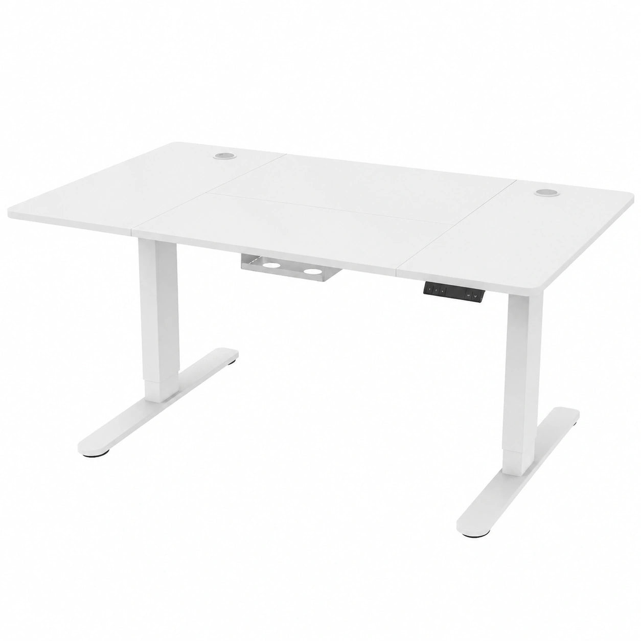 Scrivania Elettrica Regolabile TRIUMPHKEY con Memoria e USB, 120x80cm, Bianco
